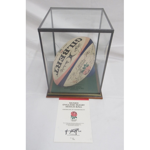 943 - Gilbert England Rugby Official Match Ball signed by Members of the England Rugby Squad of the 2002 I... 