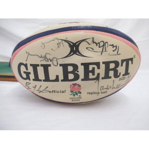 943 - Gilbert England Rugby Official Match Ball signed by Members of the England Rugby Squad of the 2002 I... 