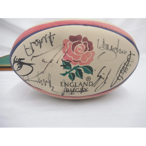 943 - Gilbert England Rugby Official Match Ball signed by Members of the England Rugby Squad of the 2002 I... 