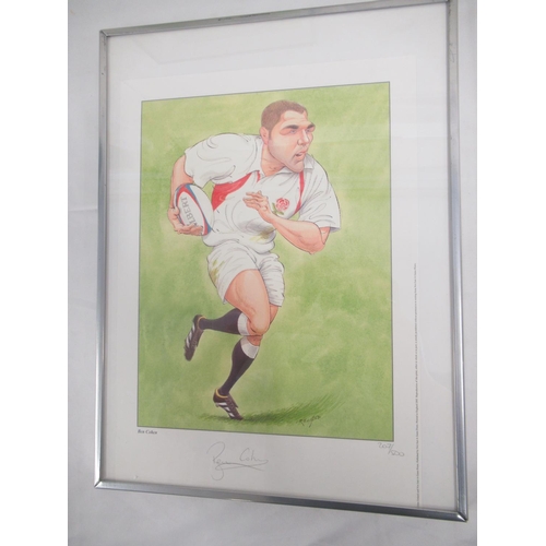 944 - 8 John Ireland Rugby signed and Limited Edition prints of Mike Tindall, Ben Cohen, Lawrence Dallagli... 