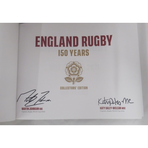 950 - Large collection of Rugby books, programmes, DVDS, etc. to inc. England 150 Years Collectors Edition... 