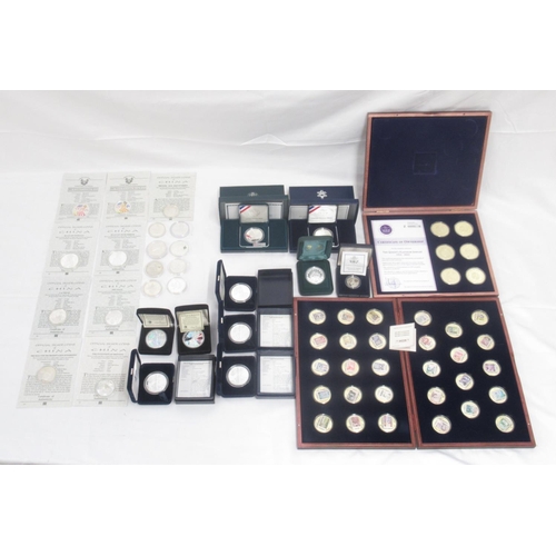 713 - Large assorted collection of silver proof coins and other coins to inc. Westminster silver proof coi... 