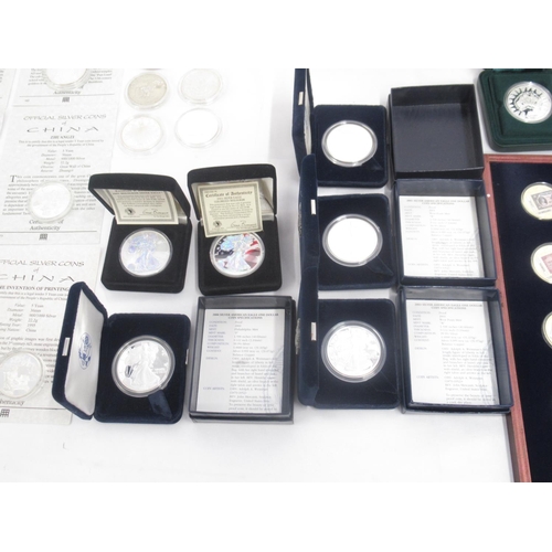 713 - Large assorted collection of silver proof coins and other coins to inc. Westminster silver proof coi... 