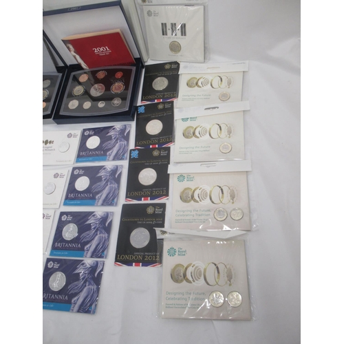 714 - The Royal Mint - large collection of mixed Royal Mint coins to inc. 2 2015 UK £100 Buckingham Palace... 