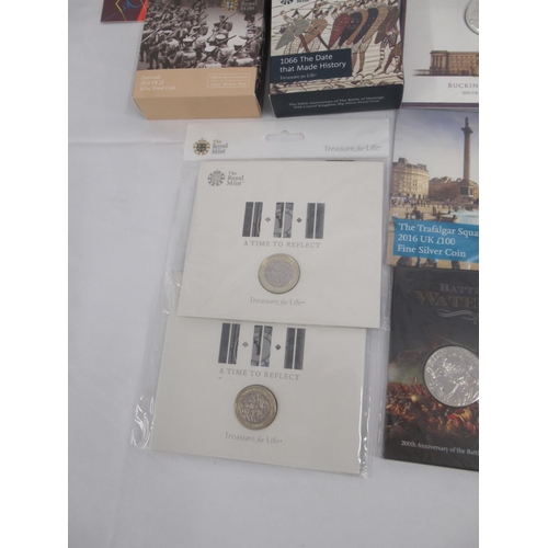 714 - The Royal Mint - large collection of mixed Royal Mint coins to inc. 2 2015 UK £100 Buckingham Palace... 