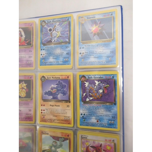 299 - Folder of Pokémon trading cards, approx. 245, some being duplicates of the same card, inc. a 1999 Ch... 