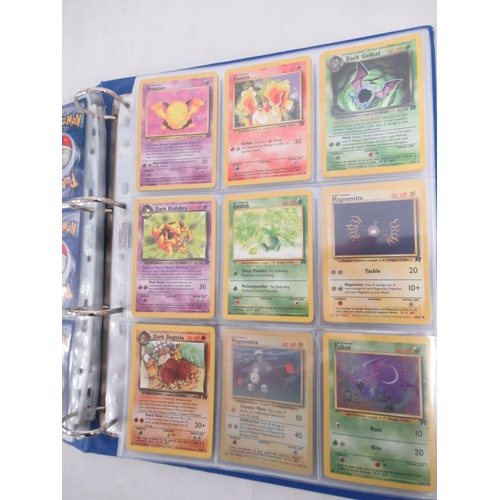 299 - Folder of Pokémon trading cards, approx. 245, some being duplicates of the same card, inc. a 1999 Ch... 