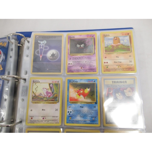 299 - Folder of Pokémon trading cards, approx. 245, some being duplicates of the same card, inc. a 1999 Ch... 