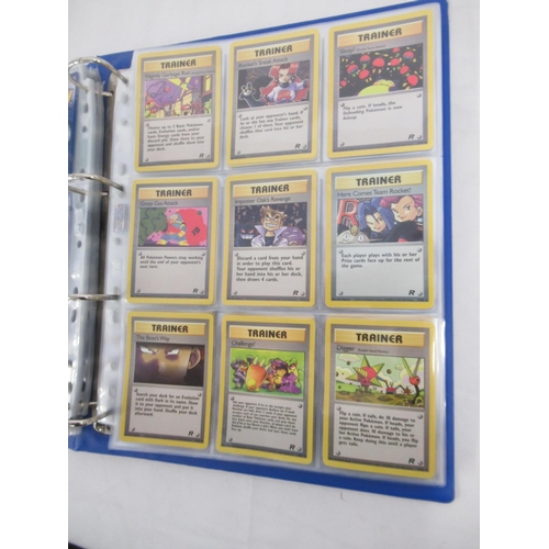 299 - Folder of Pokémon trading cards, approx. 245, some being duplicates of the same card, inc. a 1999 Ch... 