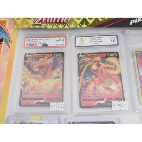 300 - Pokémon - Crown Zenith Pikachu VMax Special Collection box set, MGC 2022 Pokémon Charizard V Brillia... 