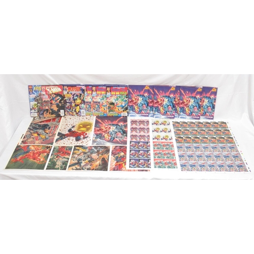 306 - Marvel - collection of 6 Marvel Comics Limited Edition Superhero Phonecard collections, 3 Printers p... 