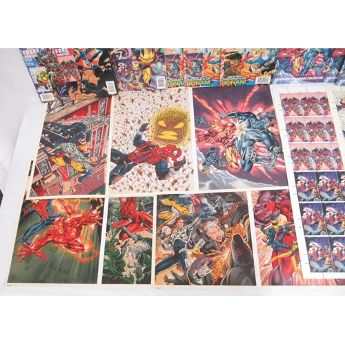 306 - Marvel - collection of 6 Marvel Comics Limited Edition Superhero Phonecard collections, 3 Printers p... 