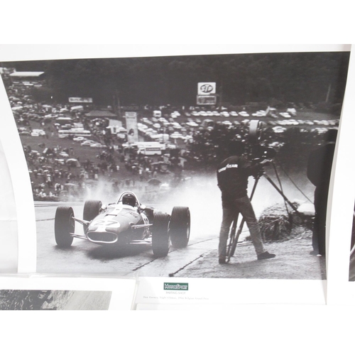 912 - 3 Motor Sport Parting Shot prints, 13 other motor sport prints, Motor sport Phonecard collection and... 