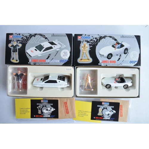 207 - Collection of James Bond themed diecast models from Corgi to include 7x Corgi Classics vehicle and f... 