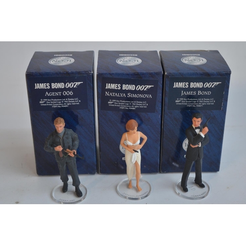 210 - Five boxed pre-painted metal James Bond Corgi Icon Figure models in 1/24 scale to include James Bond... 