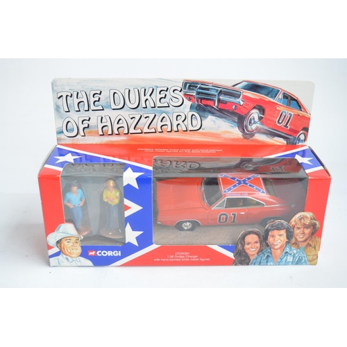 213 - Six boxed film and television themed diecast model car sets, all with figures to include 57403 Kojak... 