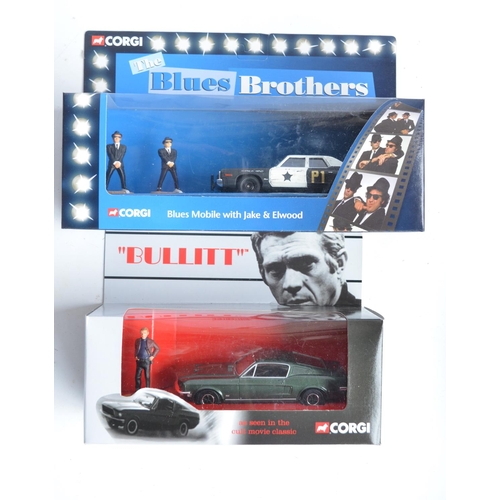 214 - Nine boxed film, television, music and celebrity themed diecast model car sets from Corgi, most with... 