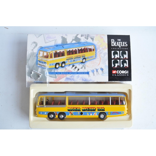 214 - Nine boxed film, television, music and celebrity themed diecast model car sets from Corgi, most with... 