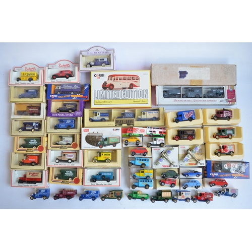 220 - Collection of diecast model vehicles and aircraft from Lledo,  Corgi and Tonka Polistil. Models appe... 