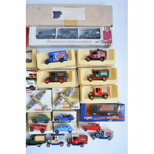 220 - Collection of diecast model vehicles and aircraft from Lledo,  Corgi and Tonka Polistil. Models appe... 