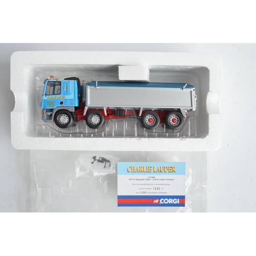 221 - Three boxed Corgi 1/50 scale limited edition diecast truck models to include limited edition 1/50 CC... 