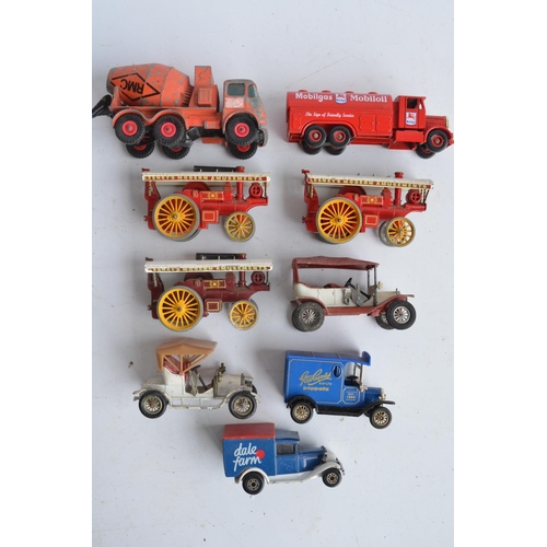 222 - Collection of diecast model vehicles to include 8x Lledo 1/64 scale Vanguards trucks (all poor to fa... 