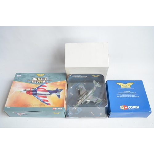 226 - Three Corgi Aviation Archive 1/72 scale diecast model aircraft to include AA34107 Buccaneer S.2B 15 ... 