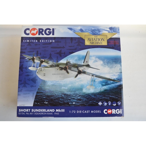 232 - Corgi Aviation Archive AA27501 Short Sunderland MkIII EJ134 No 461 Sqn RAAF 1934, limited edition 54... 