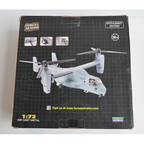 233 - Four diecast and plastic model aircraft to include a 1/48 scale Corgi AA51907 Bell 47G, AAC Historic... 