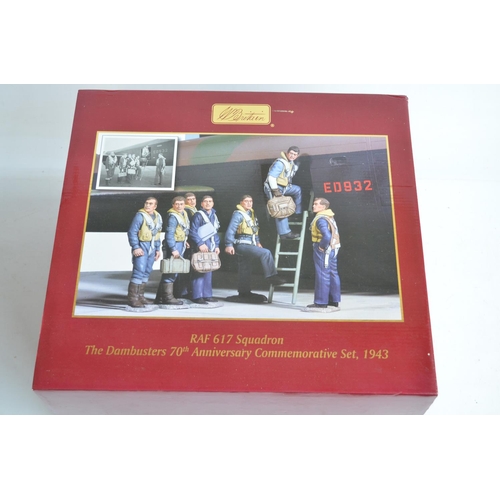 234 - W Britain's 25017 RAF Dambuster 617 Squadron 70th anniversary commemorative set 1943 with rear aircr... 