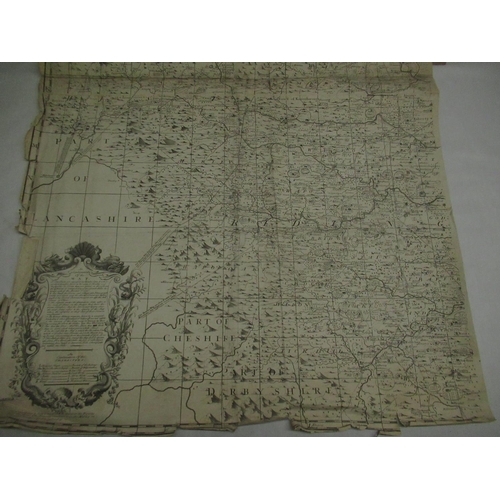 856 - C17th map of the West Riding of Yorkshire