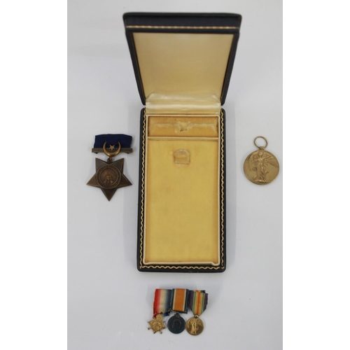 1060 - Khedive Star 1882 (Egypt). Victory Medal. To 2578 Sepoy Muzaffar Khan 1-22 Pjb IS. Miniature Victory... 