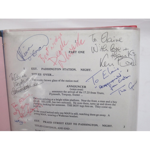 865 - Folder cont. Bellman and True (1987 film) script signed by Kieran O'Brien, Derek Newark , Ken Bones,... 