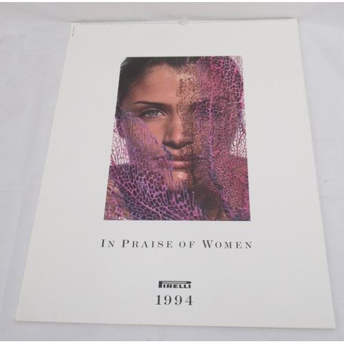 869 - Pirelli 'In Praise of Women' 1994 calendar and a Pirelli 1997 'Women of World by Avedon' calendar (2... 