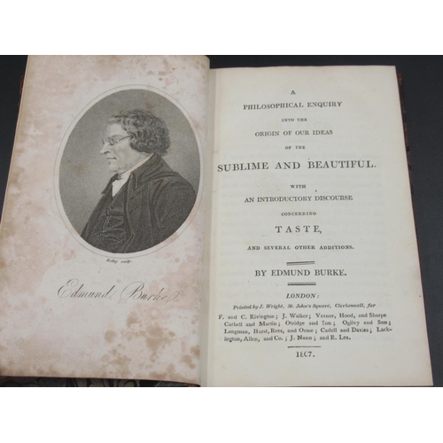 899 - Burke (Edmund) A Philosophical Enquiry into the Origin of our Ideas of the Sublime and Beautiful wit... 