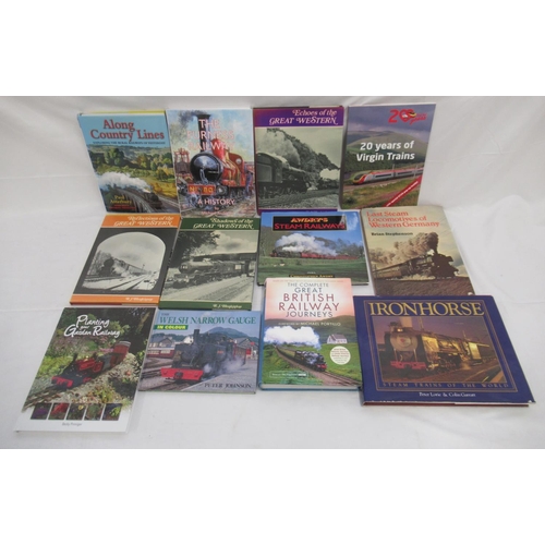 907 - Collection of British and International Railway related books in hardback and paperback (12)