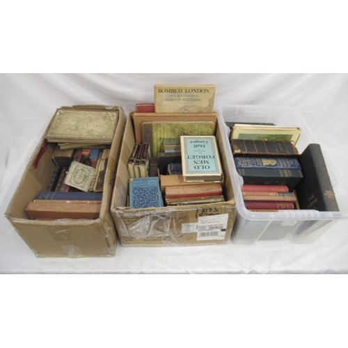 911 - Assorted collection of c20th and some c19th books, in various states in 3 boxes