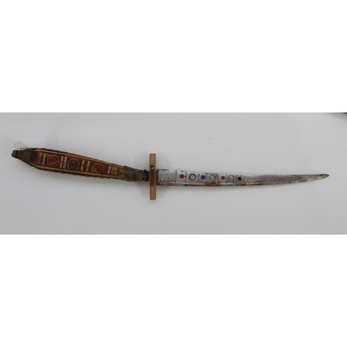 1090 - Lee-Enfield 1907 pattern bayonet. French model 1886 Lebel Bayonet. Tribal knife with wooden handle a... 