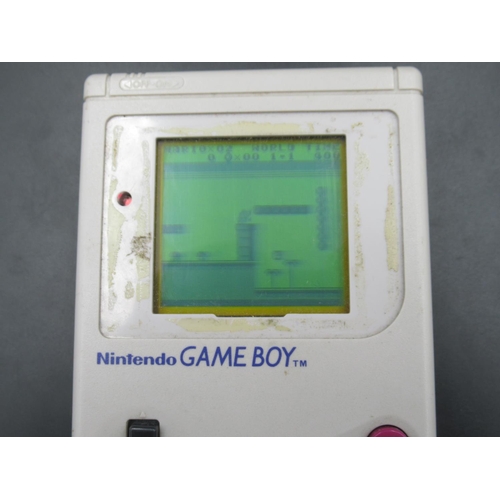 295 - 1989 Nintendo Gameboy, missing front panel, working at time of catalogue, with Super Mario Land Game