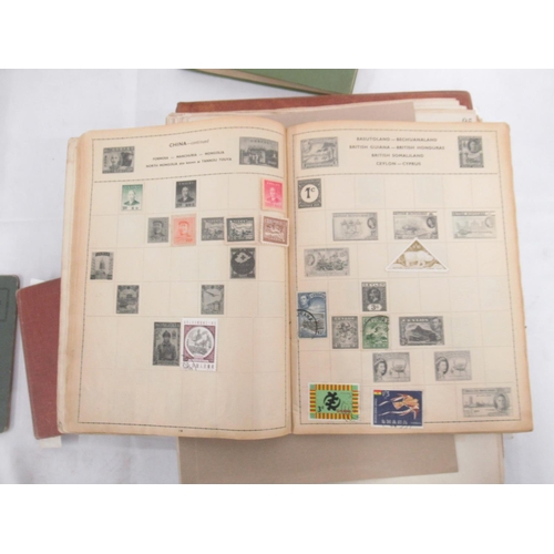 851 - Assorted collection of British and International stamps predominantly c20th in folders/albums and lo... 