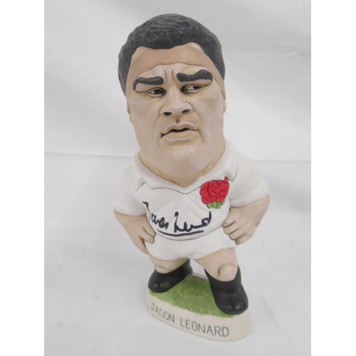 948 - Collection of Rugby memorabilia to inc. Neil Jenkins Ltd Ed. 691/100 World of Groggs figure signed b... 