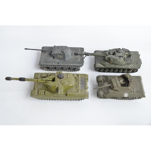 235 - Collection of diecast armour models from Dinky, Solido, Crescent Toy Co, Lone Star and Matchbox to i... 