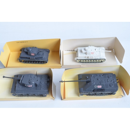 239 - Collection of ten diecast mostly German WWII armour/tank models and 9x 'Cars Of The Commanders' seri... 