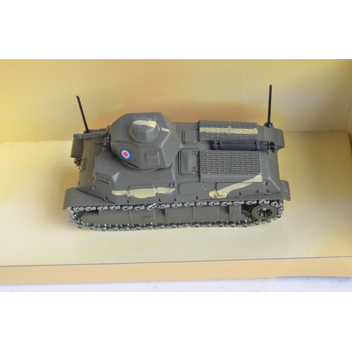 239 - Collection of ten diecast mostly German WWII armour/tank models and 9x 'Cars Of The Commanders' seri... 