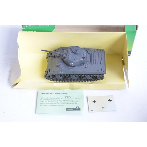 239 - Collection of ten diecast mostly German WWII armour/tank models and 9x 'Cars Of The Commanders' seri... 