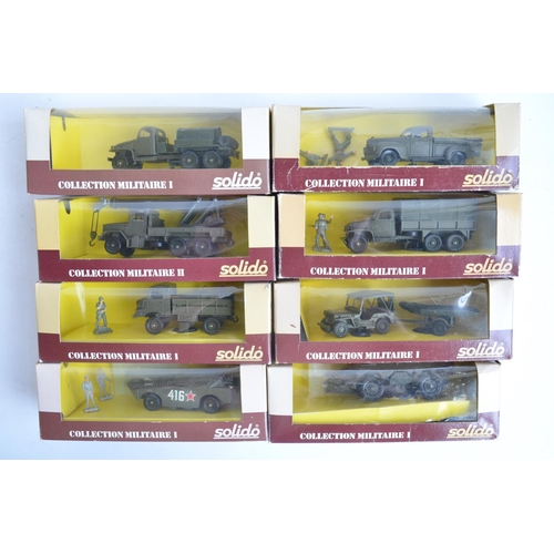 241 - Thirty diecast 1/50nscale armour models from Solido to include limited editions, mostly WWII, tankd ... 