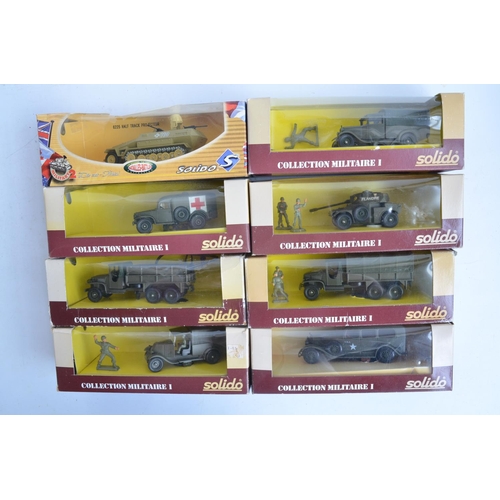 241 - Thirty diecast 1/50nscale armour models from Solido to include limited editions, mostly WWII, tankd ... 