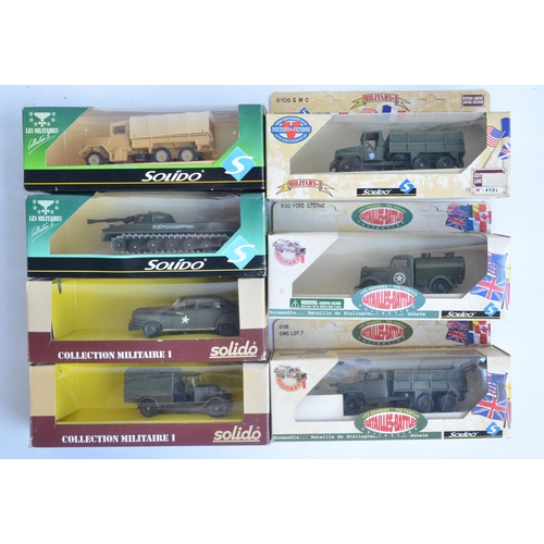 241 - Thirty diecast 1/50nscale armour models from Solido to include limited editions, mostly WWII, tankd ... 