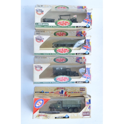 241 - Thirty diecast 1/50nscale armour models from Solido to include limited editions, mostly WWII, tankd ... 