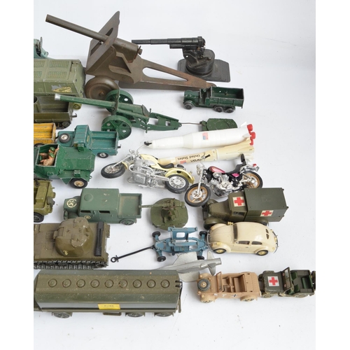 244 - Collection of mostly military diecast model vehicles from Solido, Corgi, Dinky, 21st Century Toys, B... 